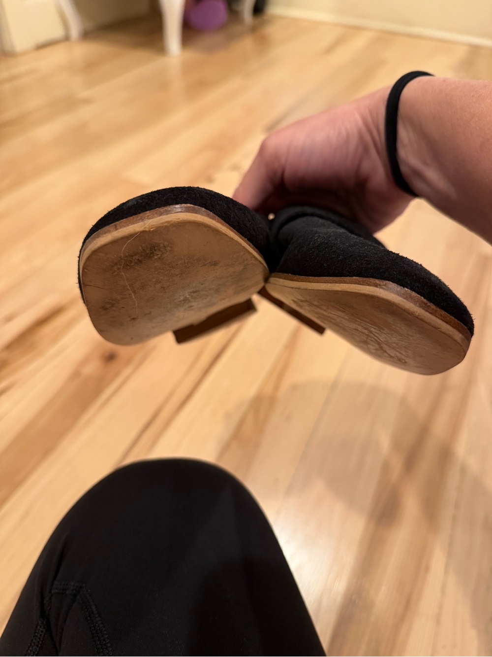 Free People At Ease Leather Loafer mules in black - size 37 - Picture 4 of 4